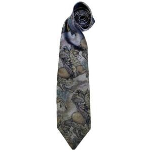 Vintage Fendi Napoleon on Horse Back Pure Silk Tie